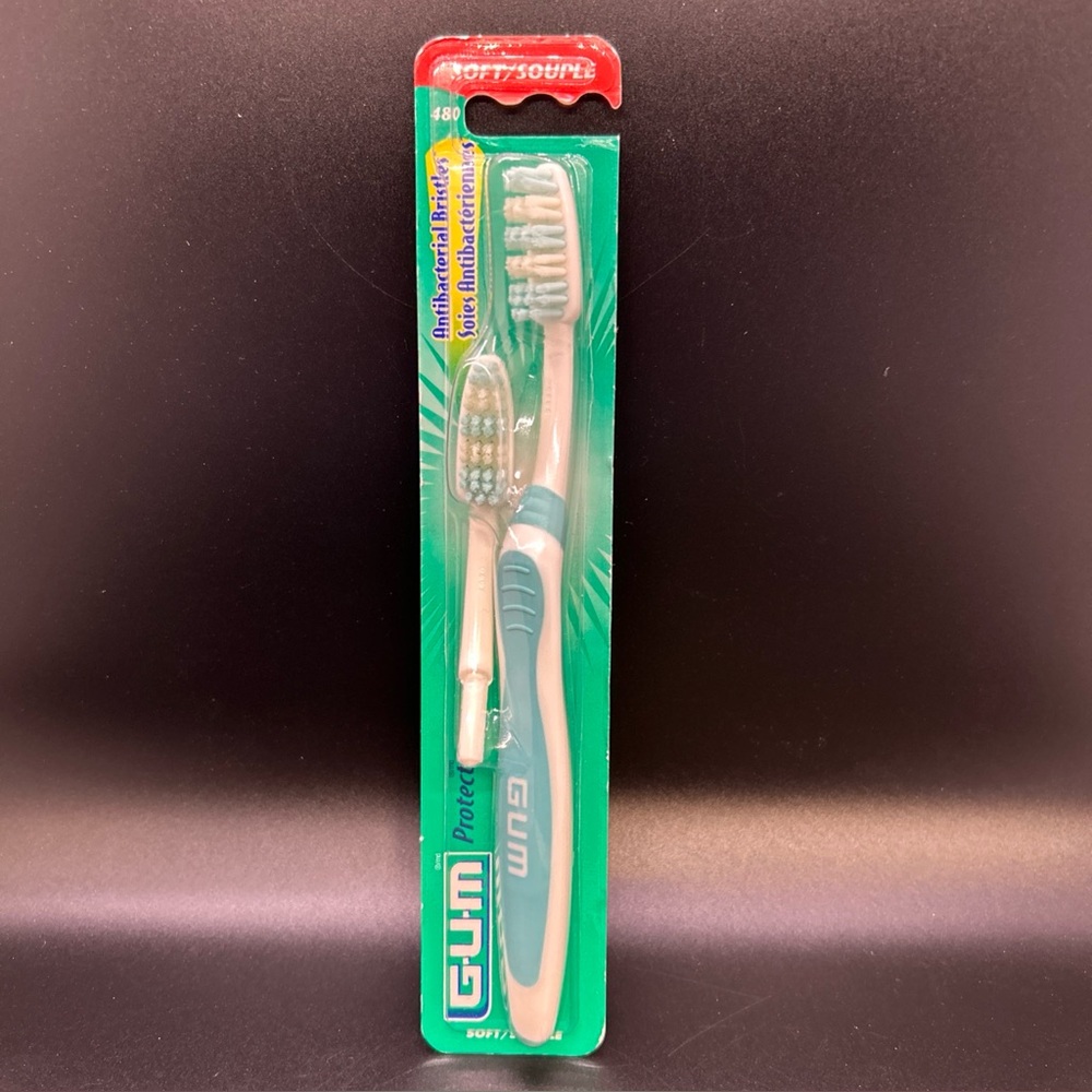 GUM Butler 480 Soft Protect Toothbrush + Replacement NoS VTG Sunstar